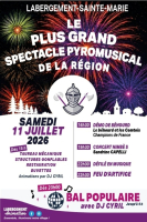 Grand feu d'artifice de Labergement Sainte Marie